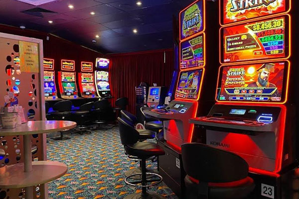 Lucky strike gaming room with 30 of the latest electronic games