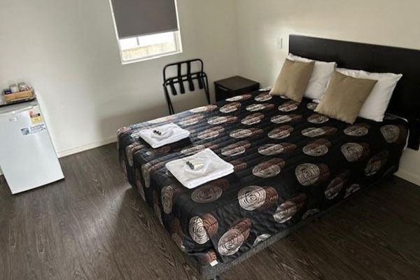 Typical motel accommodation.