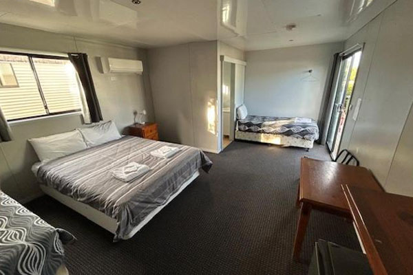 Typical cabin accommodation with mixed beds